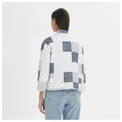 Veste Matelassée Patchwork | Bleu ciel