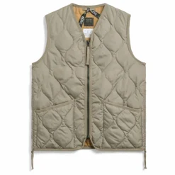 Veste Matelassée Sans Manches Military | Camel