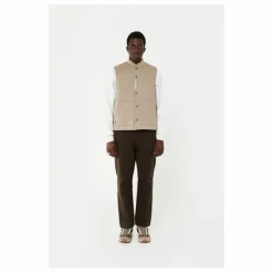 Veste Matelassée Sans Manches | Marron clair