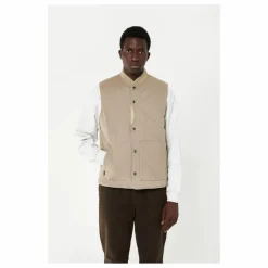 Veste Matelassée Sans Manches | Marron clair