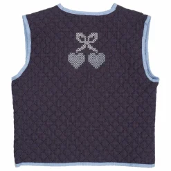 Veste Matelassée Sans Manches Coton Bio | Bleu marine