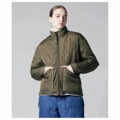 Veste Militaire Réversible Col Montant | Olive