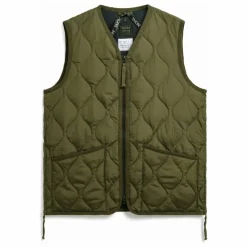 Veste Militaire Sans Manche Unisexe Col V | Olive