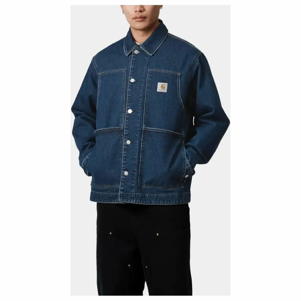 Veste OG Double Front Denim Coton Bio | Bleu
