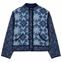 Veste Omotayo Midnight Star Patchwork Coton Bio - Collection Femme | Bleu