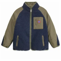 Veste Polaire Réversible Monceau Fibres Recyclées | Vert kaki