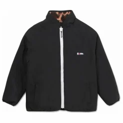 Veste Polaire Réversible Monceau Léopard Fibres Recyclées | Noir