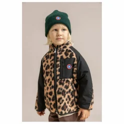 Veste Polaire Réversible Monceau Léopard Fibres Recyclées | Noir