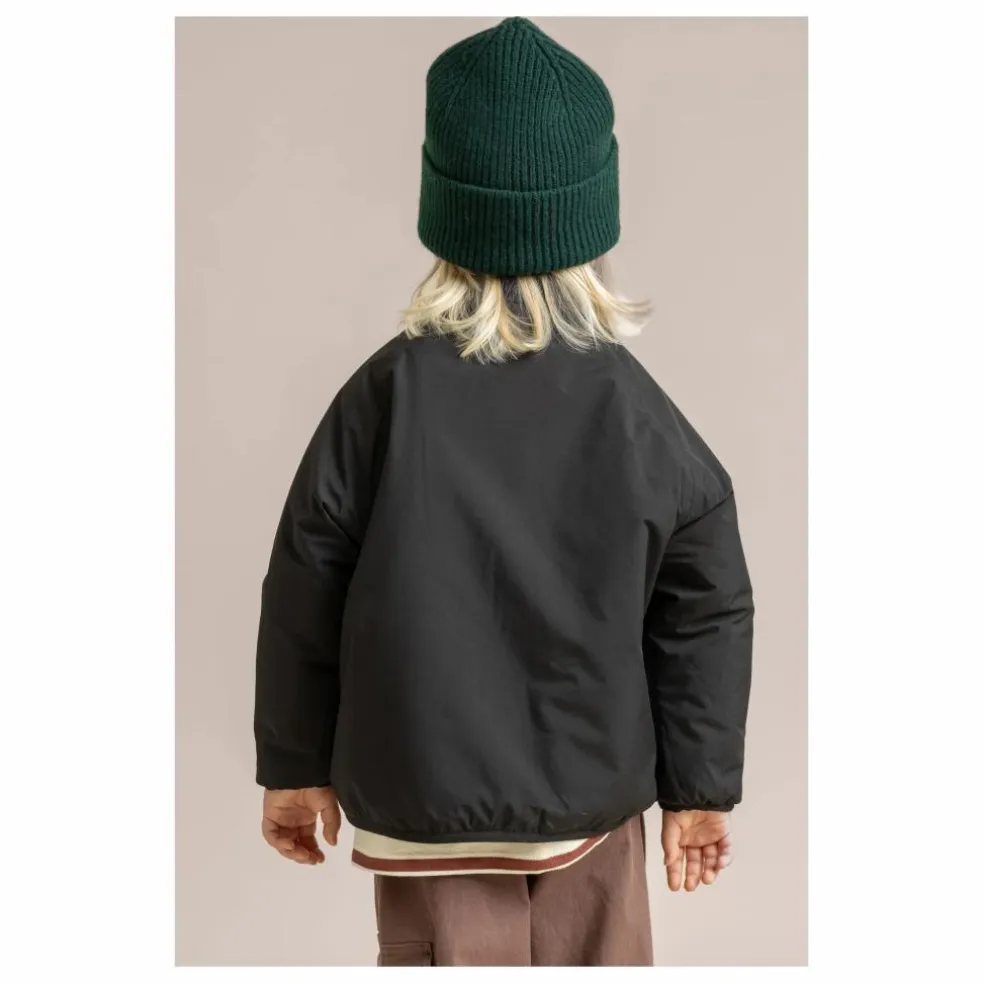 Veste Polaire Réversible Monceau Léopard Fibres Recyclées | Noir
