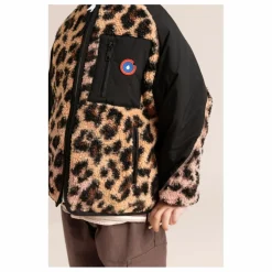 Veste Polaire Réversible Monceau Léopard Fibres Recyclées | Noir