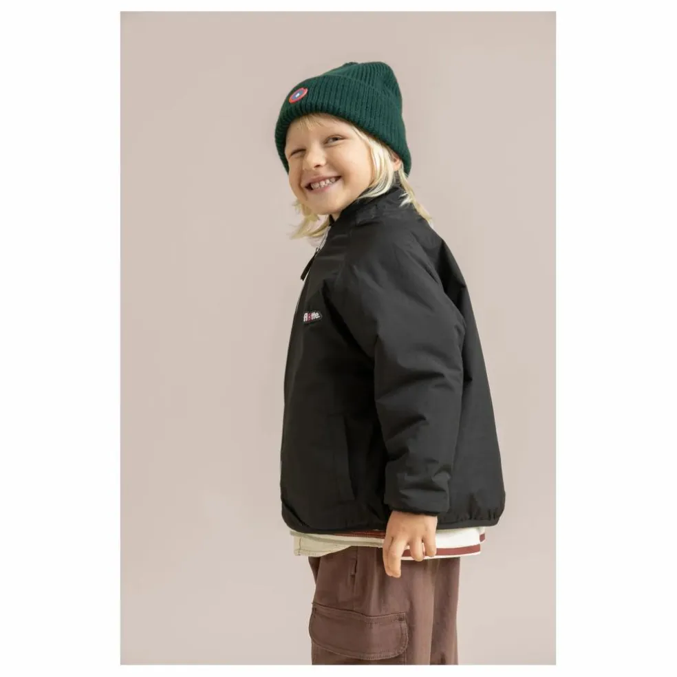 Veste Polaire Réversible Monceau Léopard Fibres Recyclées | Noir