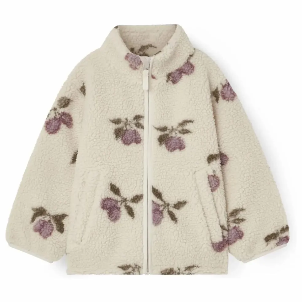 Veste Prune Sherpa | Ecru