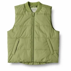 Veste Puffer Sans Manches Andre Unie Fibres Recyclées | Vert