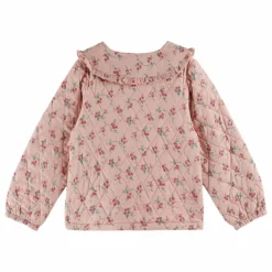 Veste Quiltée Fleurie | Rose