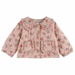 Veste Quiltée Fleurie | Rose