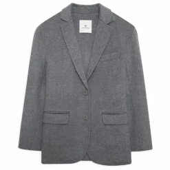 Veste Quinn Laine et Cachemire | Gris chiné