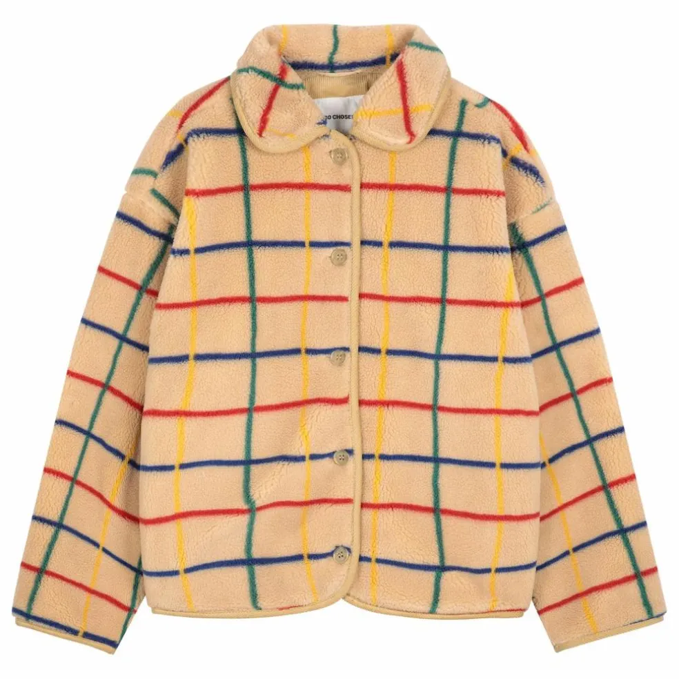 Veste Rayée Shearling - Collection Femme | Beige
