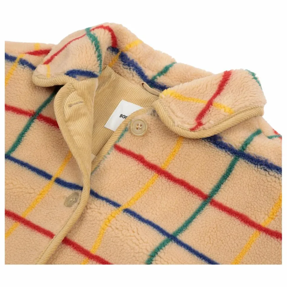 Veste Rayée Shearling - Collection Femme | Beige