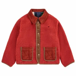 Veste Réversible Carreaux Fibres Recyclées | Rouge