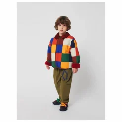 Veste Réversible Carreaux Fibres Recyclées | Rouge