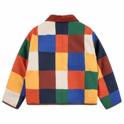 Veste Réversible Carreaux Fibres Recyclées | Rouge