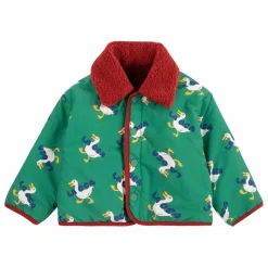 Veste Réversible Façon Sherpa Canards Fibres Recyclées | Rouge