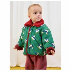 Veste Réversible Façon Sherpa Canards Fibres Recyclées | Rouge