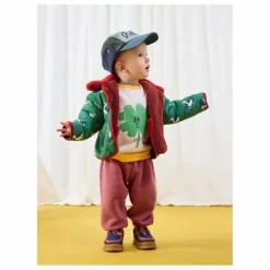Veste Réversible Façon Sherpa Canards Fibres Recyclées | Rouge