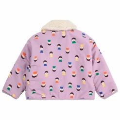 Veste Réversible Façon Sherpa Fibres Recyclées | Lilas
