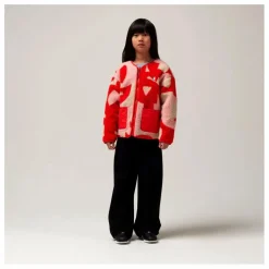 Veste Réversible Façon Sherpa Sleeping Lion | Rouge