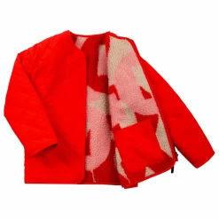 Veste Réversible Façon Sherpa Sleeping Lion | Rouge
