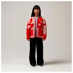 Veste Réversible Façon Sherpa Sleeping Lion | Rouge