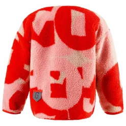 Veste Réversible Façon Sherpa Sleeping Lion | Rouge