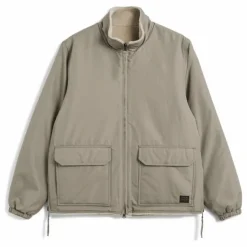 Veste Réversible Militaire Col Montant | Mocha