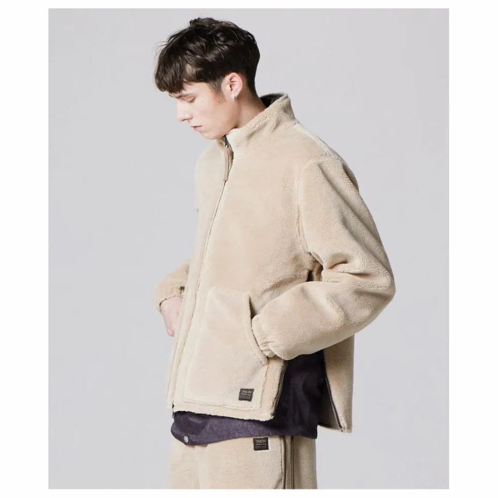 Veste Réversible Militaire Col Montant | Mocha