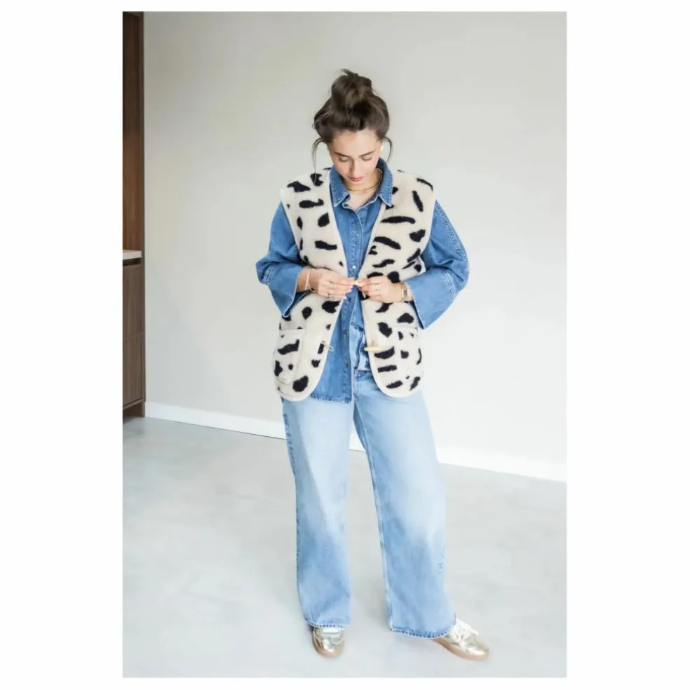 Veste Sans Manches Alpen Guépard - Collection Adulte | Beige