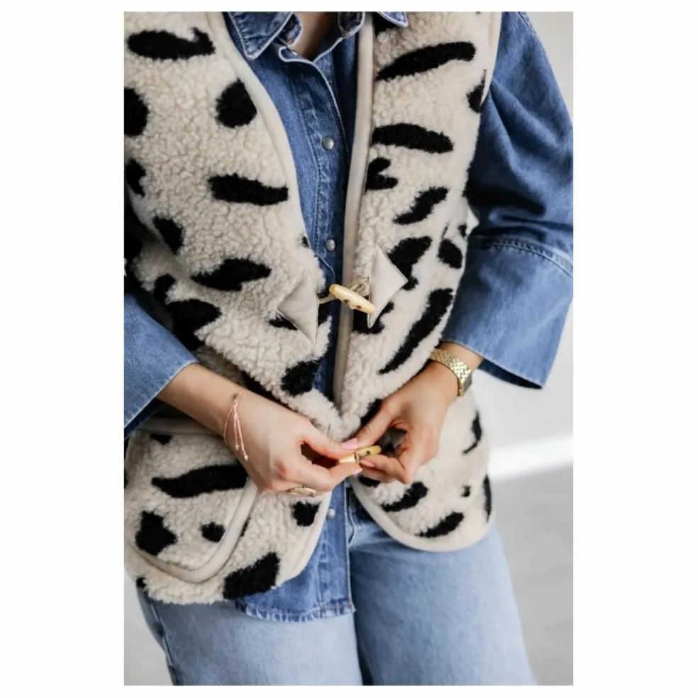 Veste Sans Manches Alpen Guépard - Collection Adulte | Beige