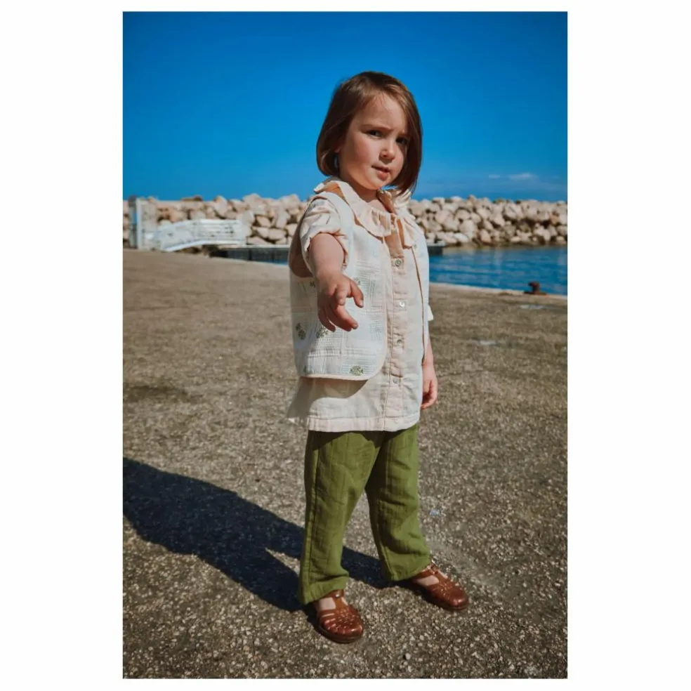 Veste Sans Manches Calyspo Coton Bio | Beige