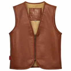 Veste Sans Manches Can't Touch This Cuir Nappa | Noisette