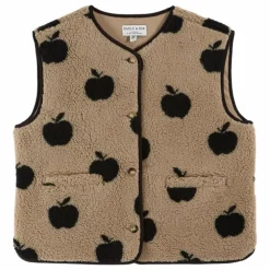 Veste Sans Manches Cassis Pomme | Beige