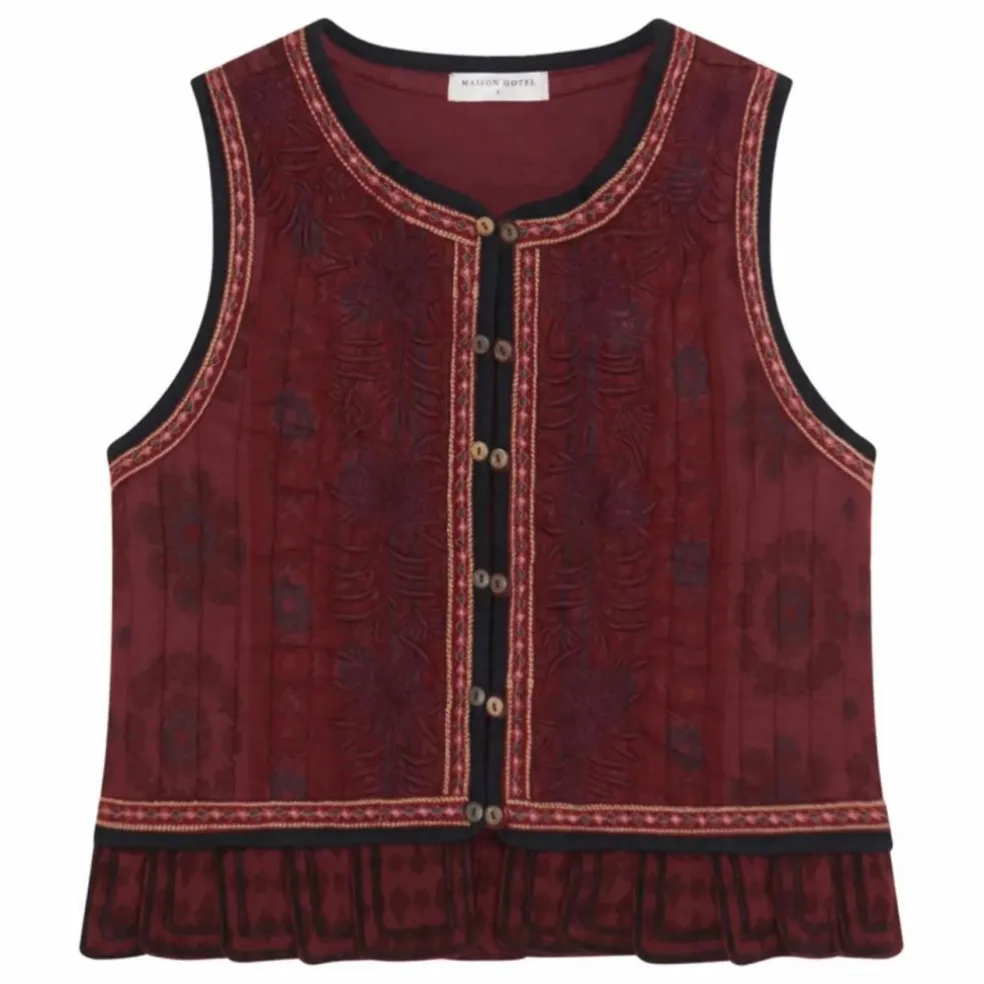 Veste Sans Manches Château Casilda Gaze de Coton | Bordeaux