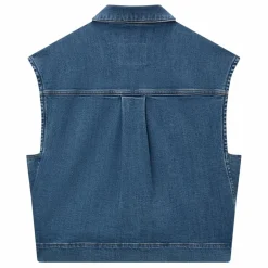 Veste Sans Manches Denim | Bleu