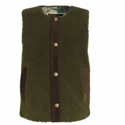 Veste Sans Manches Dulsie Shearling | Vert olive