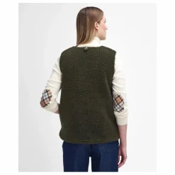 Veste Sans Manches Dulsie Shearling | Vert olive