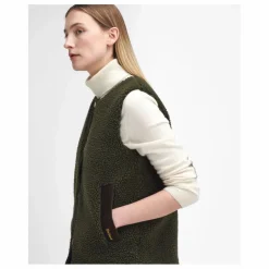 Veste Sans Manches Dulsie Shearling | Vert olive
