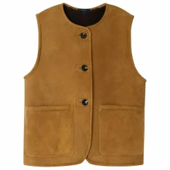 Veste Sans Manches Duomo Cuir | Kaki