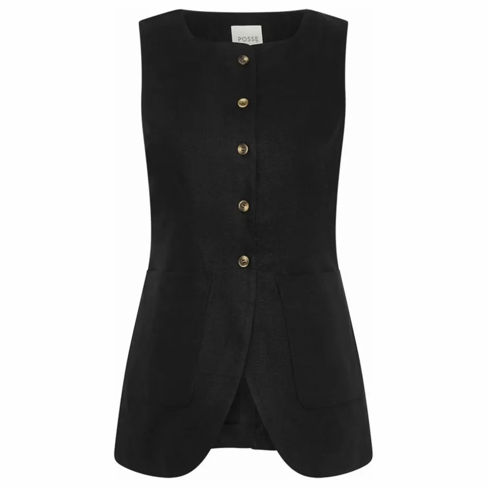 Veste Sans Manches Emma Lin | Noir