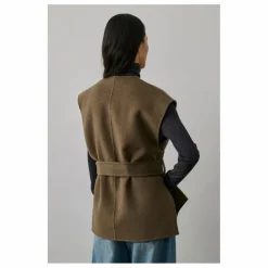 Veste Sans Manches Evasion Laine | Beige foncé