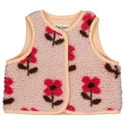 Veste Sans Manches Façon Sherpa Mira | Rose