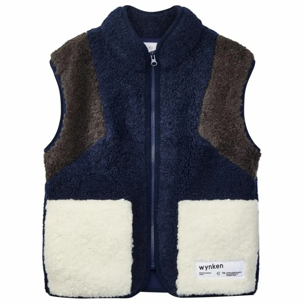 Veste Sans Manches Façon Sherpa Wilderness | Bleu marine
